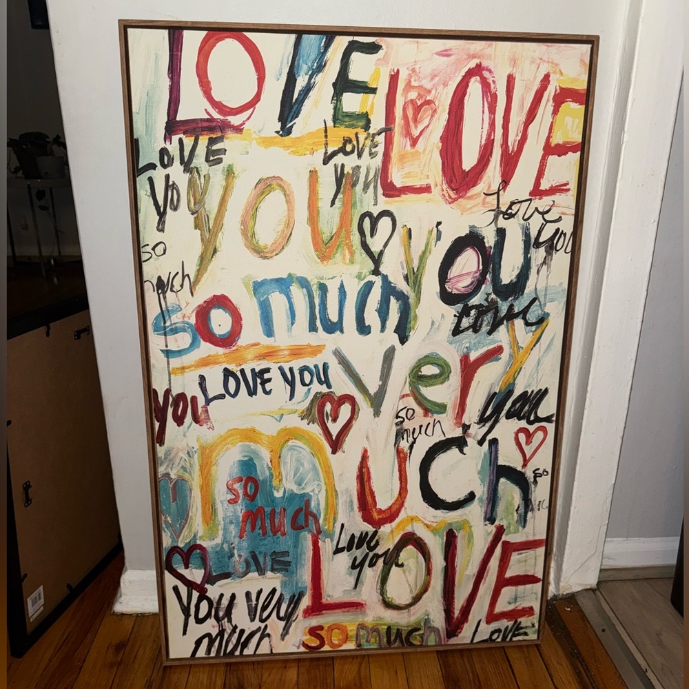 Colorful Love-Themed Wall Art
